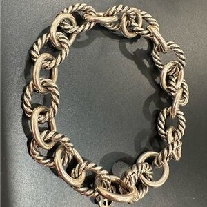 David Yurman silver oval bracelet